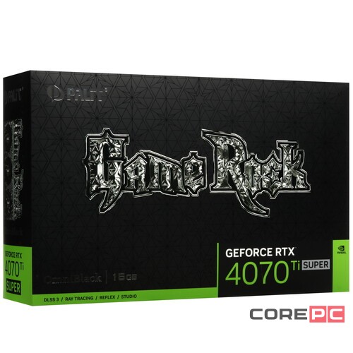 Видеокарта Palit (NED47TS019T2-1020Q) GeForce RTX 4070 Ti SUPER 16GB GAMEROCK OMNIBLACK