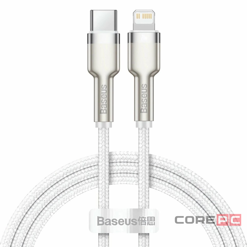 Кабель-зарядка Type-C на Lighting Baseus Cafule 20W 2м (CATLJK-B02) белый