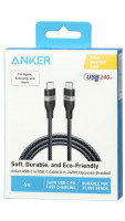 Usb Кабель-зарядка Type-C на Type-C Anker Ultra-Soft (A82E2) 240W 1.8м черный
