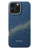Накладка для i-Phone 16 Pro 6.3" Pitaka StarPeak Tactile Woven case (Milky way galaxy)