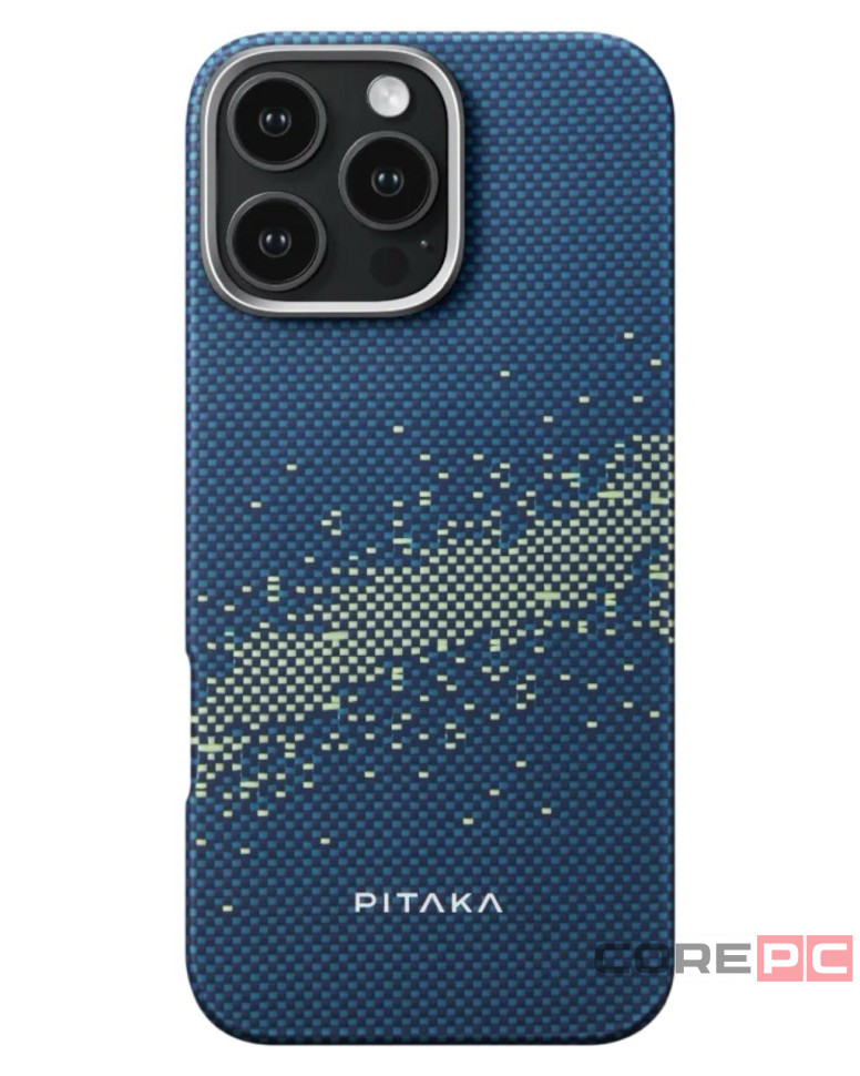 Накладка для i-Phone 16 Pro 6.3" Pitaka StarPeak Tactile Woven case (Milky way galaxy)
