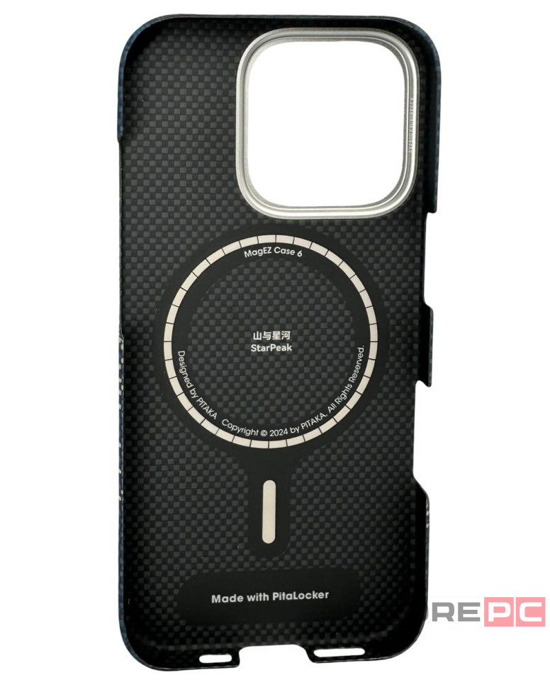 Накладка для i-Phone 16 Pro 6.3" Pitaka StarPeak Tactile Woven case (Milky way galaxy)