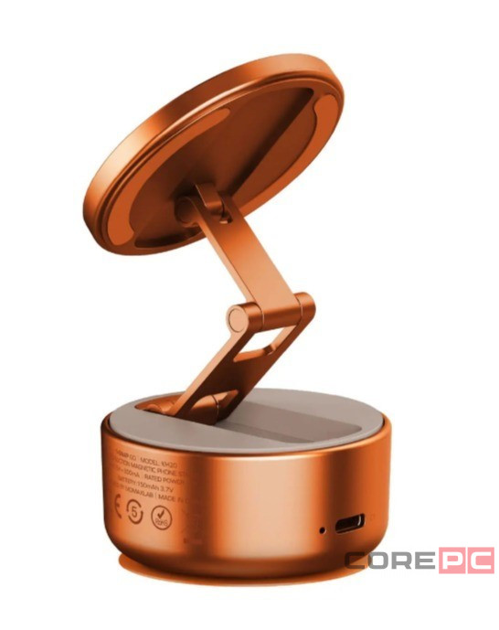 Подставка для смартфона Momax 1-Snap Go Auto Suction Magnetic Phone Stand KH20M оранжевая