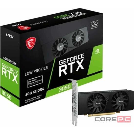 Видеокарта MSI (RTX 3050 LP E 6G OC) GeForce RTX 3050 6G LP E OC