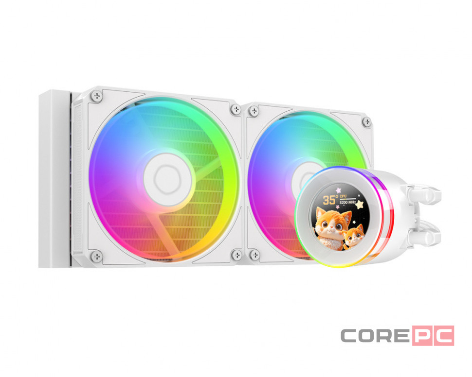 Система жидкостного охлаждения для процессора ID-COOLING SL240 V2 LCD White