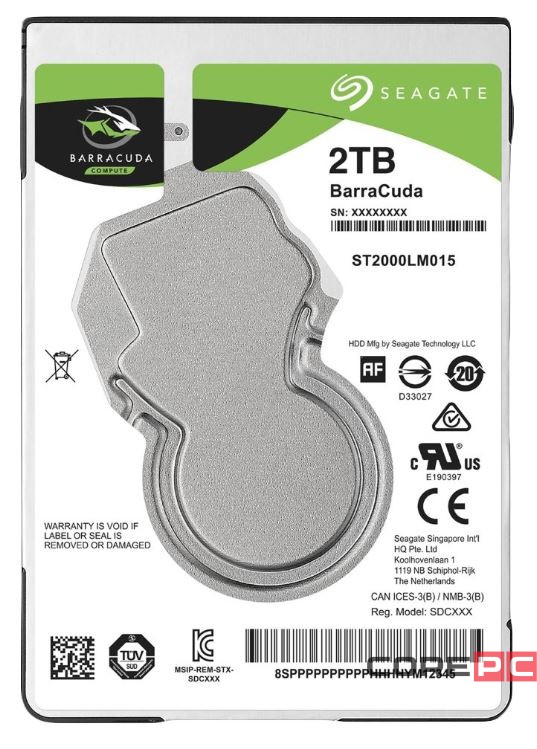 Жесткий диск Seagate 2000 Gb BARRACUDA (ST2000LM015)