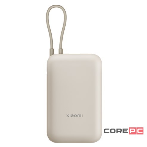 Powerbank Xiaomi Mi Power Bank Pocket 10000mAh с кабелем Type-C P15ZM бежевый