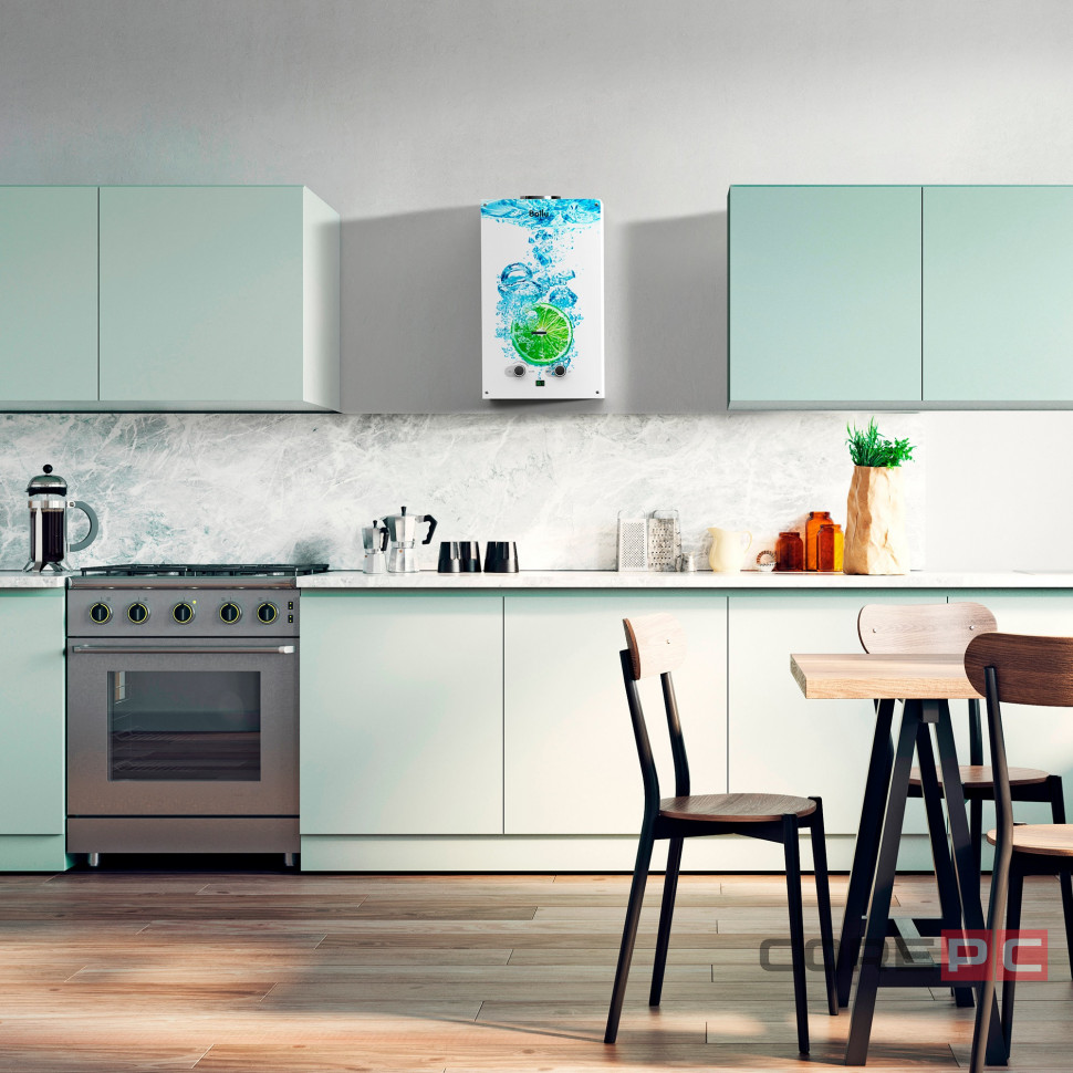 Колонка газовая Ballu GWH 10 Fiery Glass Lime