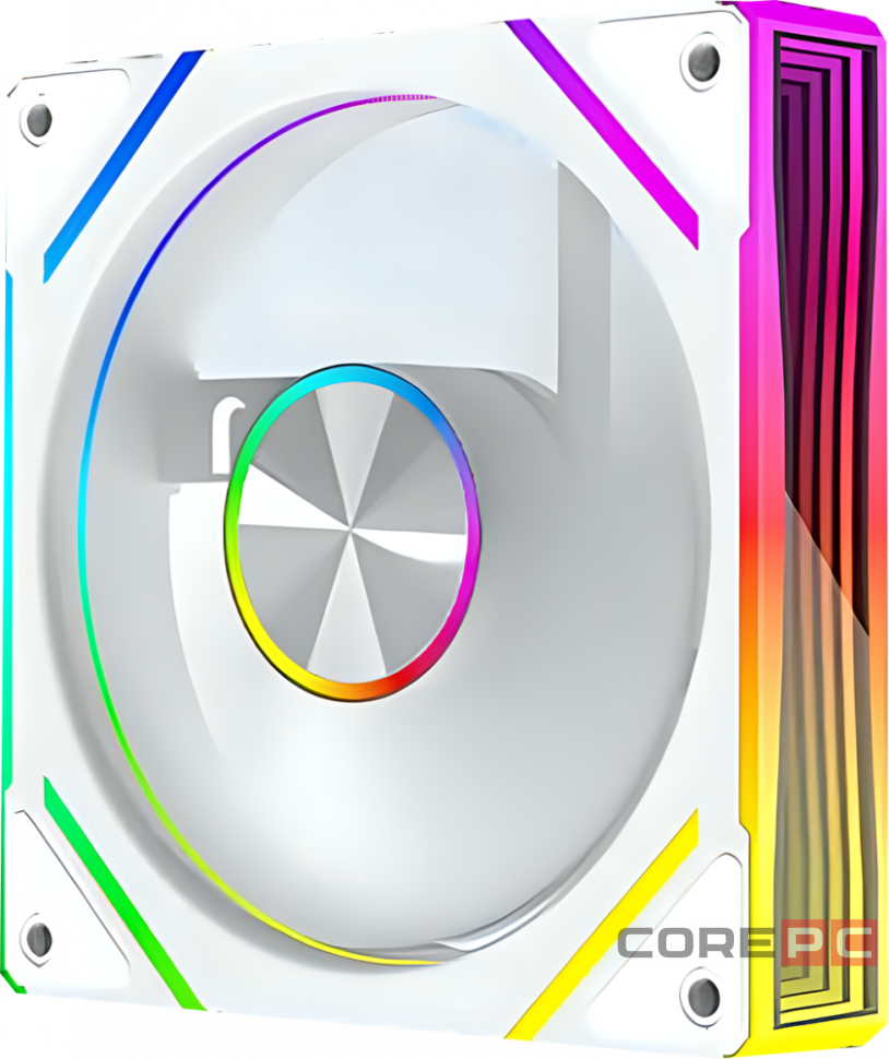 Вентилятор для корпуса Helly 8-PRO 120 мм Mirror ARGB Reverse White
