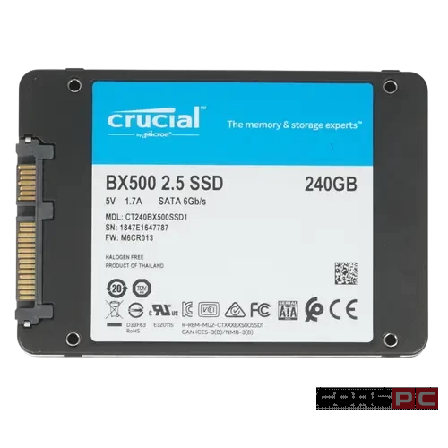 Твердотельный накопитель CRUCIAL 240 Gb BX500 (CT240BX500SSD1)