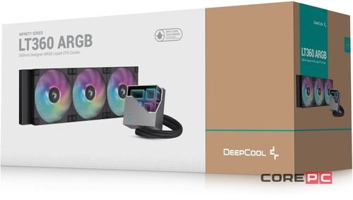 Система жидкостного охлаждения для процессора Deepcool LT360 ARGB Black (R-LT360-BKAMNC-G-1)