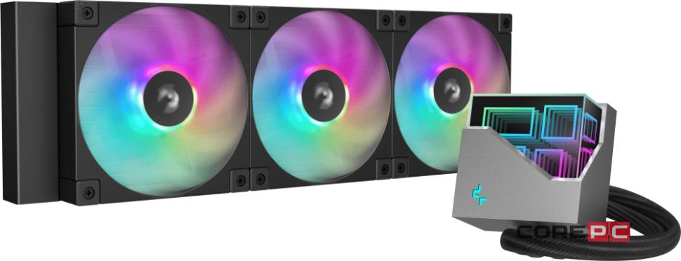 Система жидкостного охлаждения для процессора Deepcool LT360 ARGB Black (R-LT360-BKAMNC-G-1)