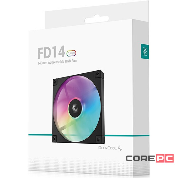 Вентилятор для корпуса Deepcool FD14 ARGB Black BOX