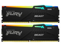 Оперативная память 64 Gb 6000 MHz Kingston FURY Beast RGB Black (KF560C30BBEAK2-64)
