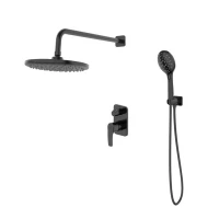 Душевая система Iddis 35к RAYBL02i67 Рэй (Ray) лейка тропический душ, встраиваемая черный матовый