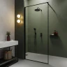 Душевая система Iddis 35к RAYBL02i67 Рэй (Ray) лейка тропический душ, встраиваемая черный матовый