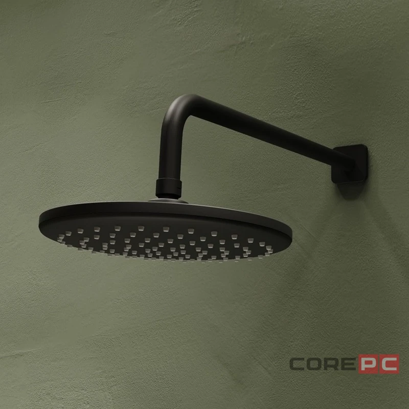 Душевая система Iddis 35к RAYBL02i67 Рэй (Ray) лейка тропический душ, встраиваемая черный матовый