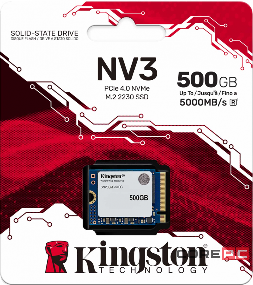 Твердотельный накопитель Kingston 500 Gb NV3 (SNV3SM3/500G)