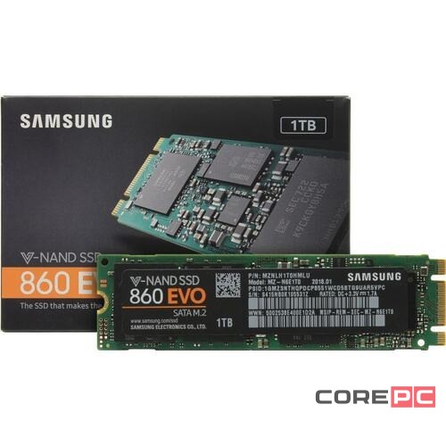Твердотельный накопитель Samsung 1000 Gb 860 EVO MZ-N6E1T0BW