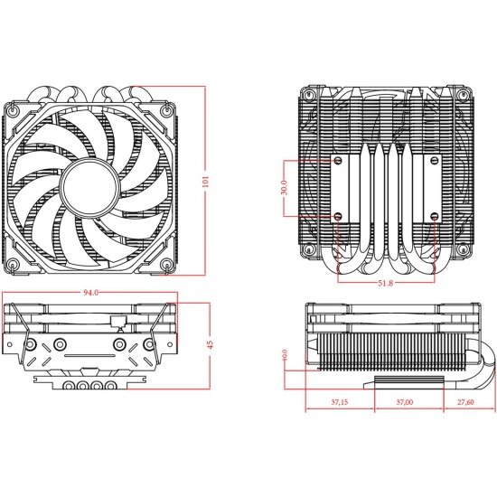 Кулер для процессора ID-COOLING IS-40X V2