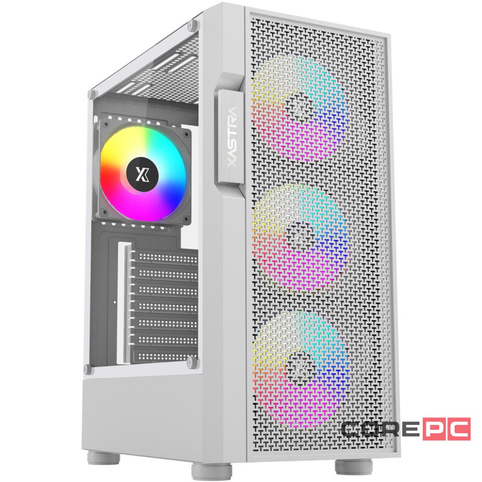 Компьютерный корпус XASTRA A302 4FRGB White (A302-WH-FC120FRGB-4F-GL)