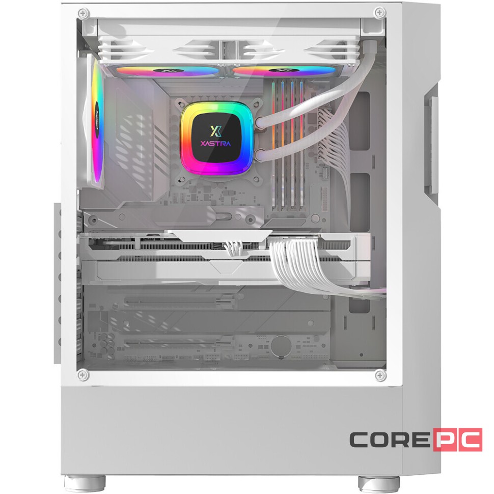 Компьютерный корпус XASTRA A302 4FRGB White (A302-WH-FC120FRGB-4F-GL)