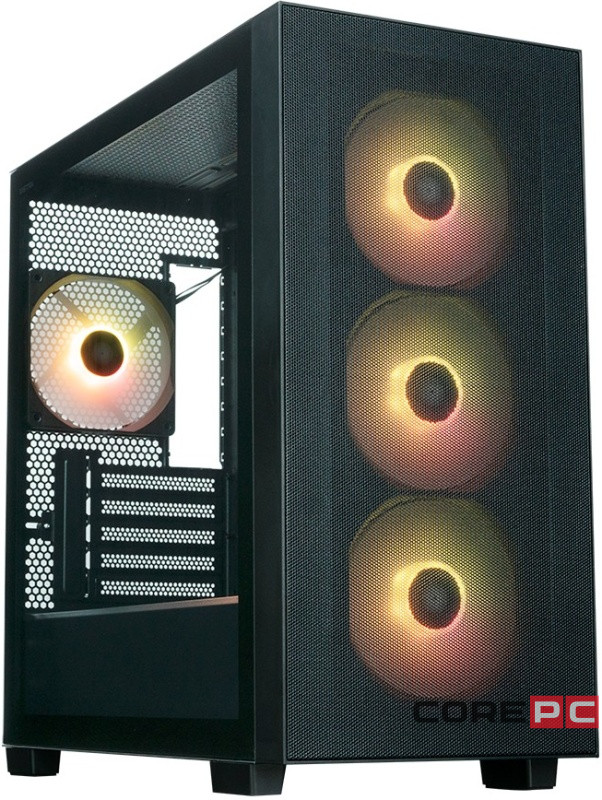 Компьютерный корпус XASTRA A510M Black (A510M-4FC12A-UC)