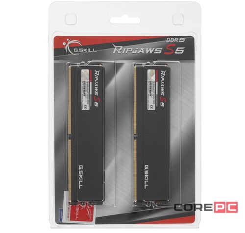 Оперативная память 32 Gb 6000 MHz G.Skill RIPJAWS S5 Black (F5-6000J3040F16GX2-RS5K)