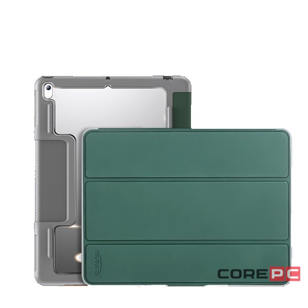 Чехол-книжка Mutural Folio Case для Apple iPad 7 (10.2) 2019 / iPad 8 (10.2) 2020 / iPad 9 (10.2) 2021 (полиуретан с подставкой) (темно-зеленый)