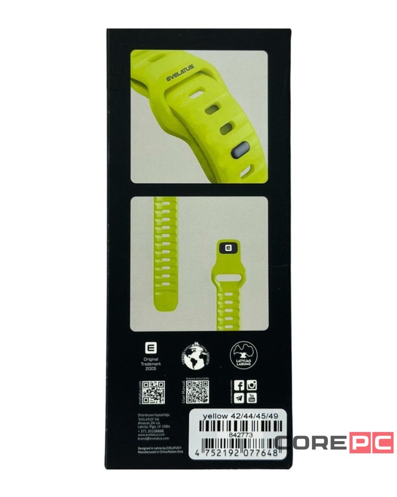 Сменный браслет Evelatus для Apple Watch 42-44-45-49mm салатовый