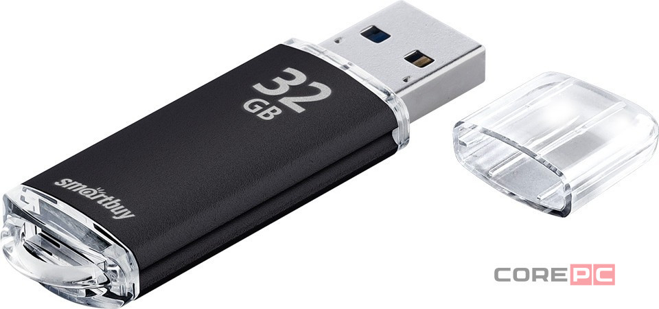 USB флеш накопитель Smartbuy 32GB V-Cut Black (SB32GBVC-K)