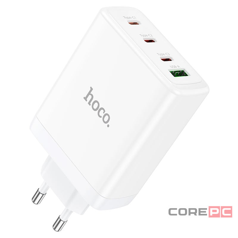Сетевое зар. устр. Hoco N31 GaN 1USB/3USB-С 100W белое