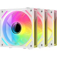 Комплект вентиляторов для корпуса XASTRA FS120W Reverse ARGB Infinity lighting effect White (FS120-3WA-SRX-GL)