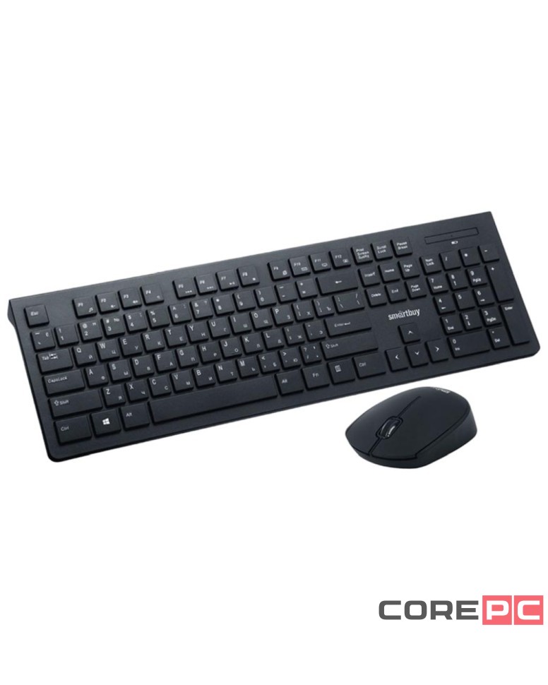 Комплект клавиатура+мышь мультимедийный Smartbuy 206368AG черный (SBC-206368AG-K) /20