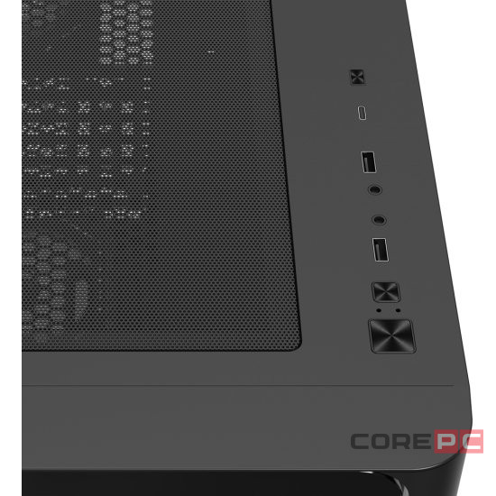 Компьютерный корпус XASTRA QR600 0F-UC LED Strip Black (QR600-0F-UC-L)