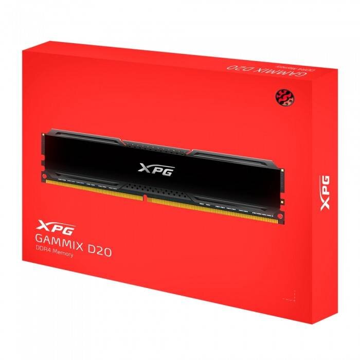 Оперативная память 32 Gb 3200 MHz ADATA XPG GAMMIX D20 Black (AX4U320016G16A-DCBK20)