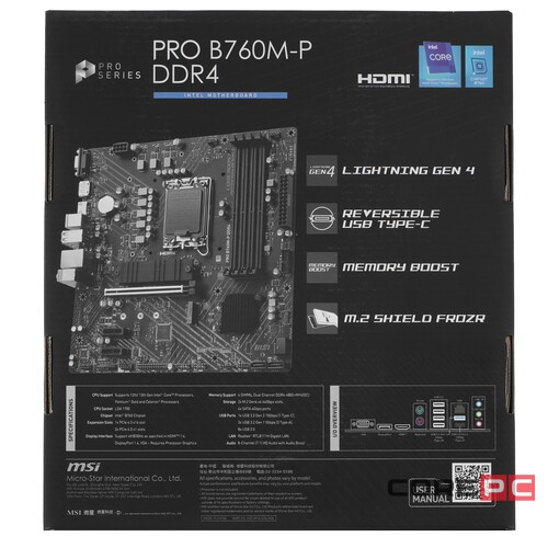 Материнская плата MSI PRO B760M-P DDR4