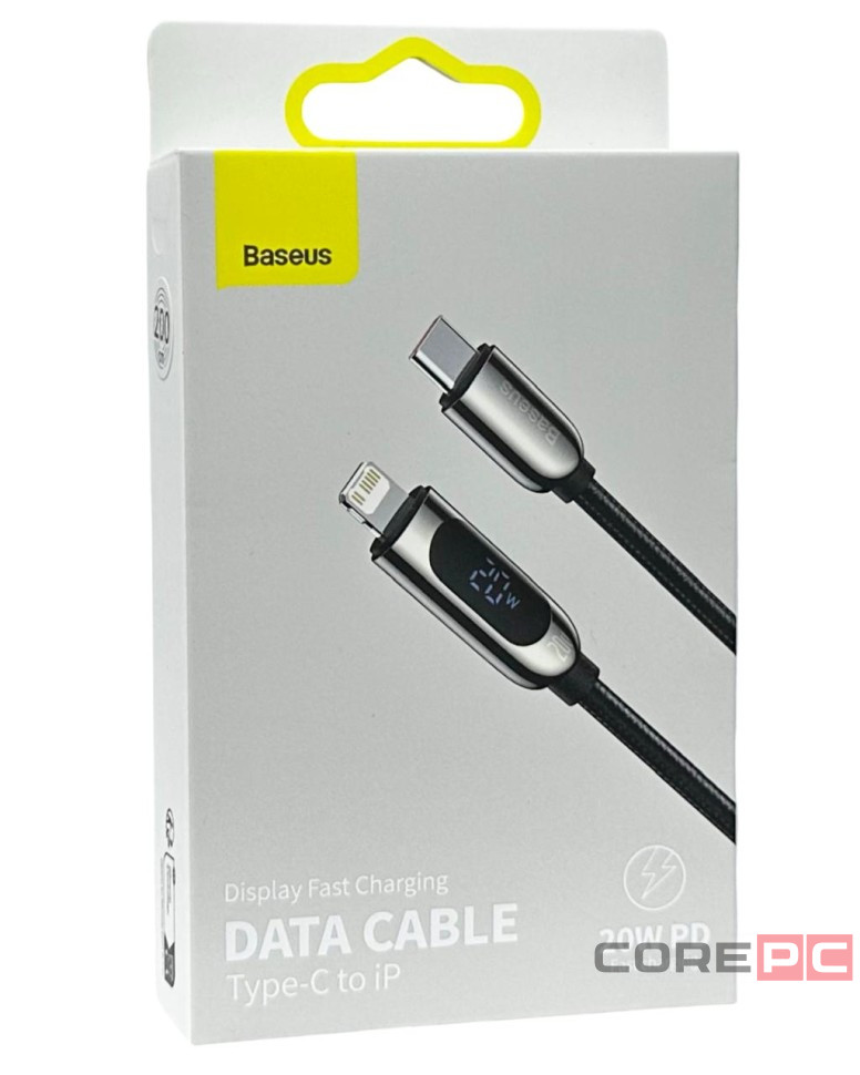 Usb Кабель-зарядка TYPE-C на Lightning Baseus Display 2A 2м (CATLSK-A01) черный