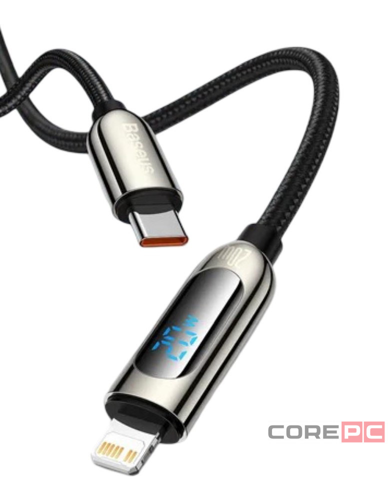 Usb Кабель-зарядка TYPE-C на Lightning Baseus Display 2A 2м (CATLSK-A01) черный