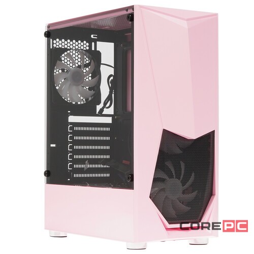 Компьютерный корпус 1STPLAYER DK-3 TG Pink (DK-3-PK-3G6)