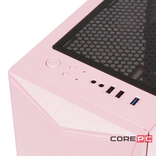 Компьютерный корпус 1STPLAYER DK-3 TG Pink (DK-3-PK-3G6)