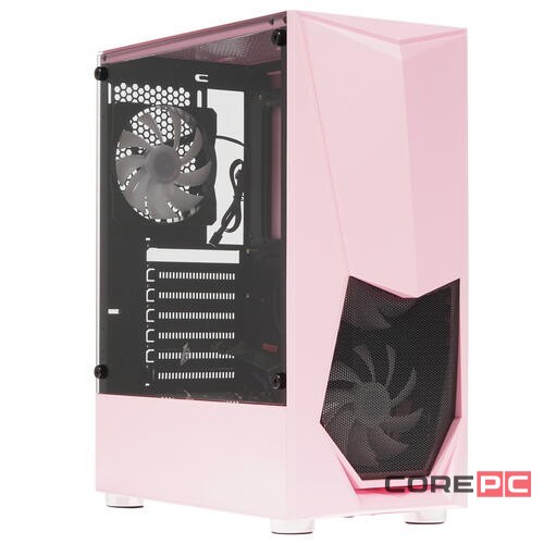 Компьютерный корпус 1STPLAYER DK-3 TG Pink (DK-3-PK-3G6)
