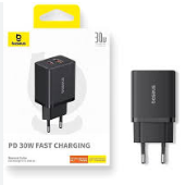 Сетевое зар. устр. Baseus Cube Pro Fast Charger 1USB/1C 30W P10111404113-00 черное