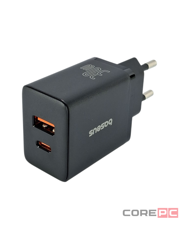 Сетевое зар. устр. Baseus Cube Pro Fast Charger 1USB/1C 30W P10111404113-00 черное