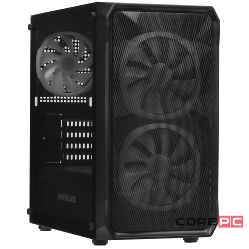 Компьютерный корпус Powercase MISTRAL Micro A3B TG ARGB Black CMMAB-A3