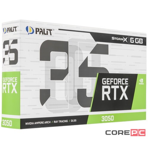 Видеокарта Palit (NE63050018JE-1070F) GeForce RTX 3050 6GB STORMX