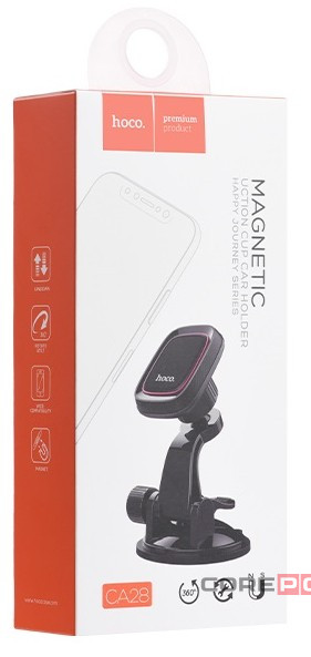 Держатель в автомобиль на торпеду Hoco CA28 магнитный черный
