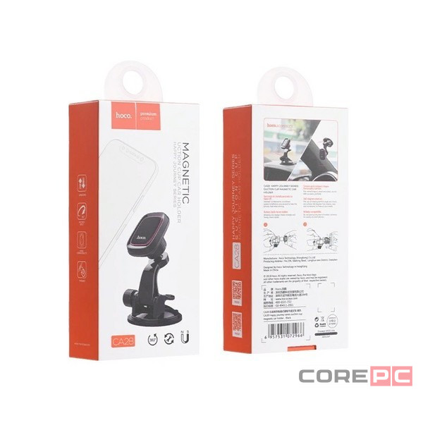 Держатель в автомобиль на торпеду Hoco CA28 магнитный черный