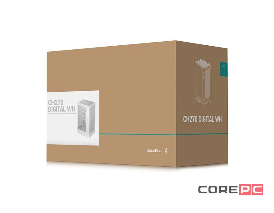 Компьютерный корпус Deepcool CH270 DIGITAL WH White