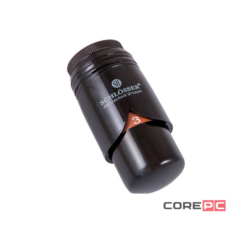 Термоголовка SCHLOSSER BRILLANT RAL 9005 M30x1,5 SH